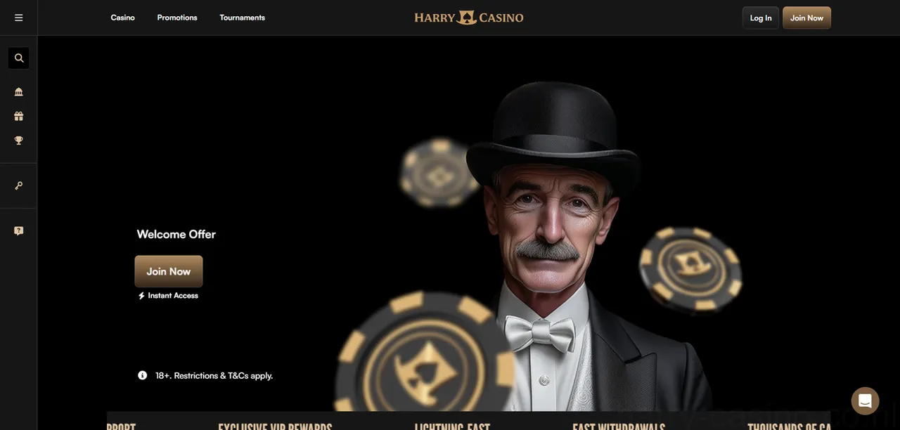 Harry Casino Bonus Overview image 1